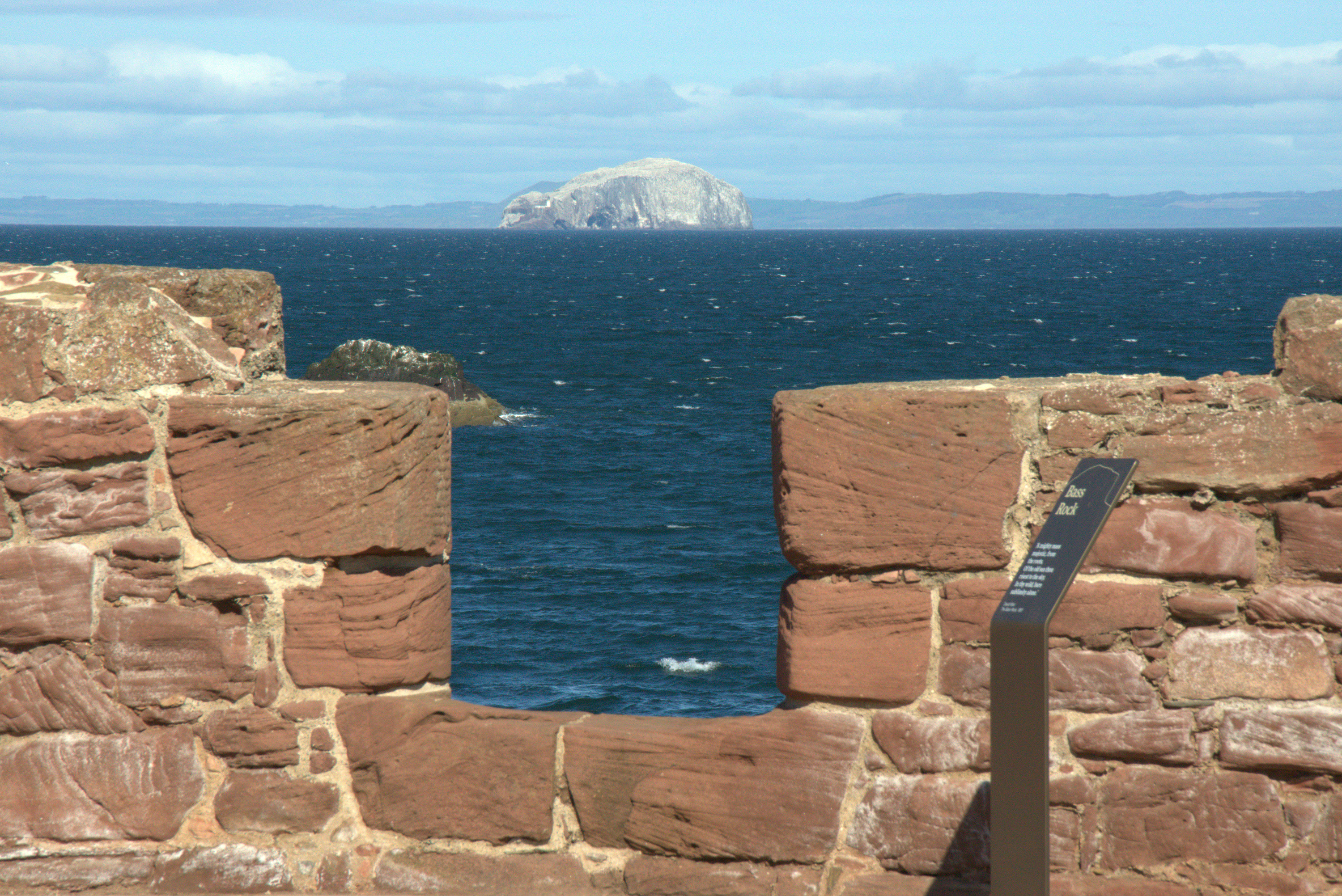 The Bass Rock looms large